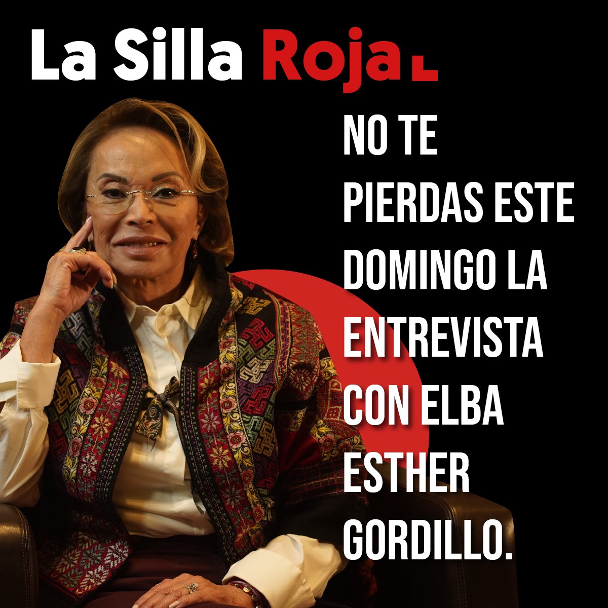 ElbaEsther_G's tweet photo. Este domingo estaré en #LaSillaRoja con @LKourchenko @SalCamarena y @E_Q_ https://t.co/QaR2it4N5p
