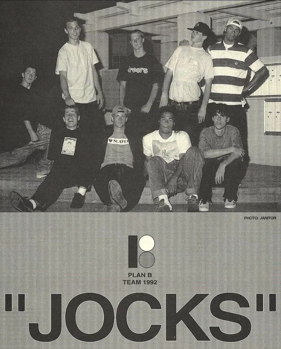 milaya_sf's tweet photo. This is rad af 💥 Plan B Team, '92 💥
(📸 Janitor)
#mikecarroll #seansheffey #colinmckay #dannyway #rodneymullen #patduffy #salbarbier #rickhoward #planb #planbskateboards #skateclothing #skatewear #skatebrand #90s #oldshool #skateordie #skateanddestroy #skatetwitter https://t.co/Ol0ldrtL4c