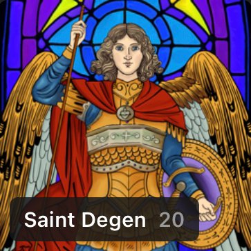 Enough!  #NewProfilePic 

I got 20. Probably nothing, how many you got?

Share yours below #Saints 👇

<a href="/SaintDegenNFT/">𝔖𝔞𝔦𝔫𝔱 𝔇𝔢𝔤𝔢𝔫</a> follow for follow? Lets see...

#Solana #SaintDegen #Neverenough #NFT