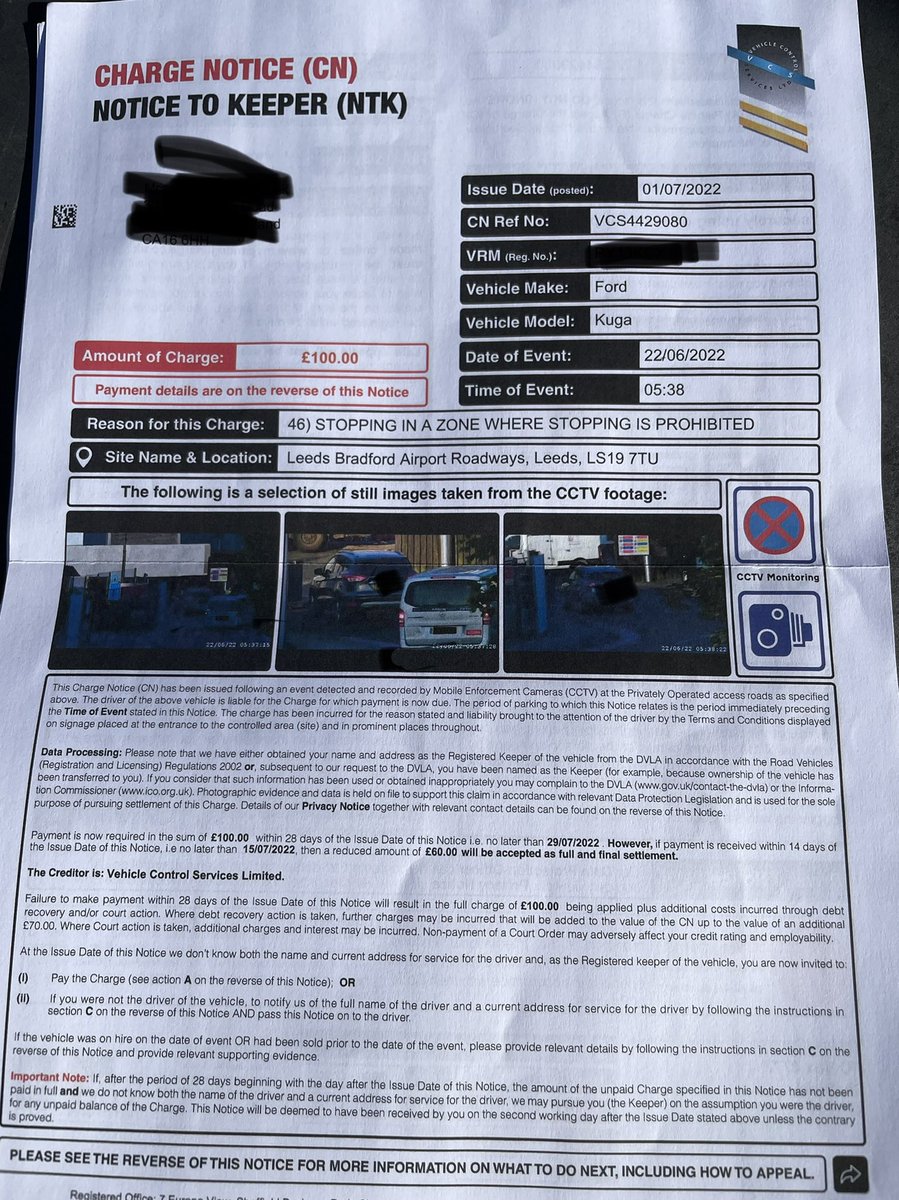 Amandawall's tweet photo. @leedsbradford I would like someone to contact me urgently. I received this today, and on the date that my car apparently caused this violation, I was in Crete!I also have a missing pair of Sunglasses that were in the car. Disgusting ! https://t.co/dEpQ32n2L6