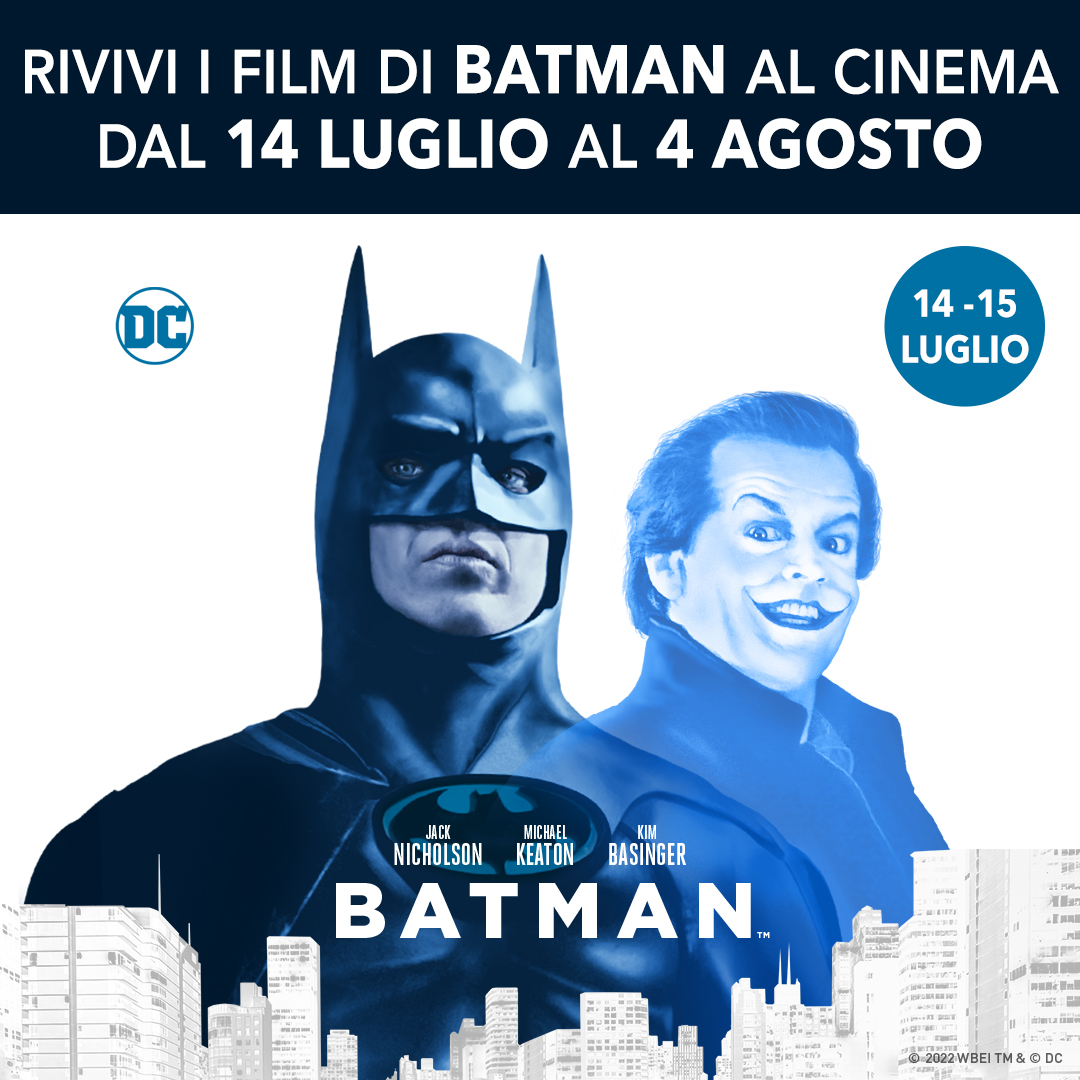 MadisonCinemas's tweet photo. 🦇Rivivi i film di #Batman al #MadisonCinemas dal 14 Luglio al 4 Agosto
🎟PRENOTA SUBITO👉 https://t.co/XVHeIwkm3t https://t.co/GP6agi9Fjo