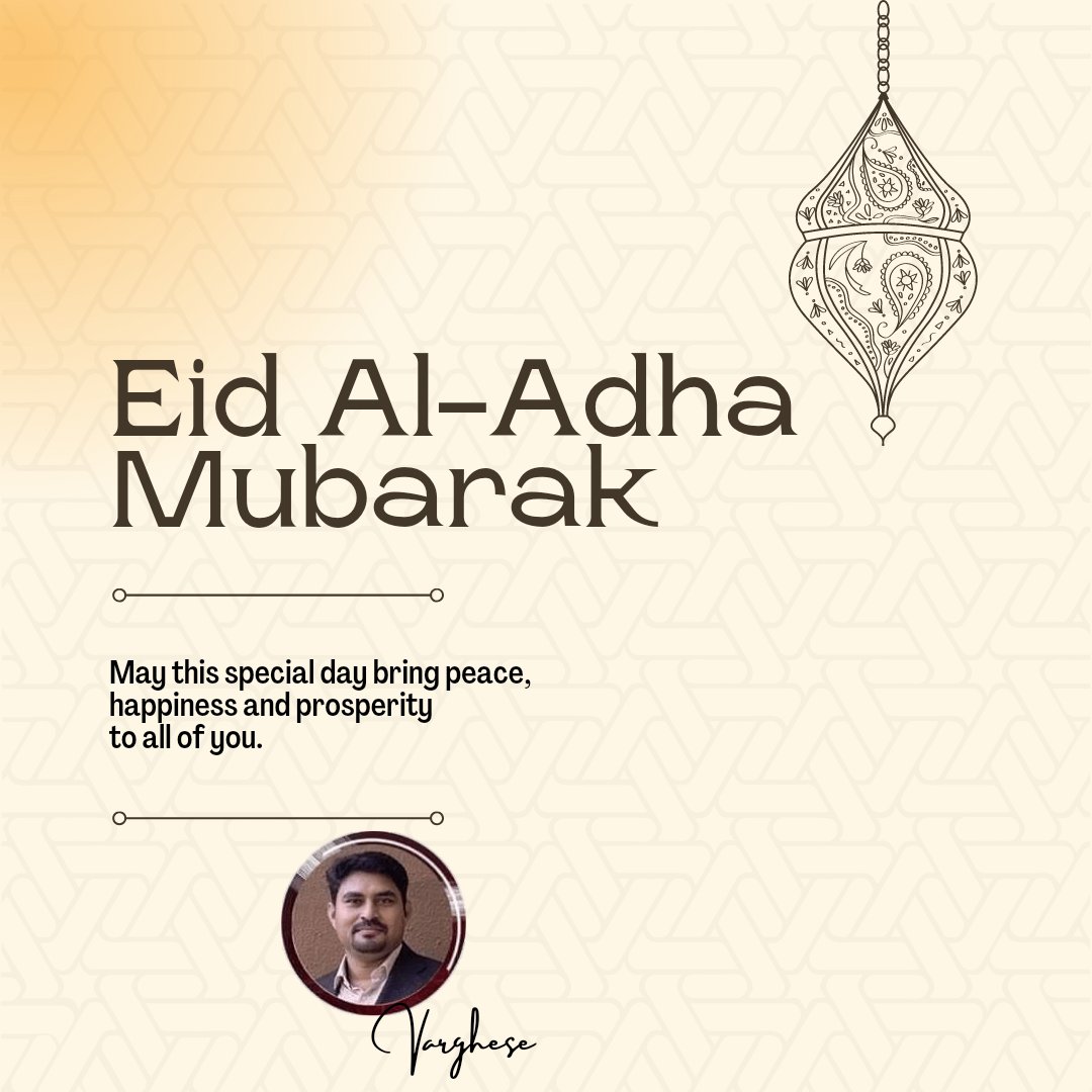 VargheseTharak2's tweet photo. Eid Al-Adha Mubarak.

#EidAlAdha #eiduladha2022 https://t.co/FVkO9SNE3z