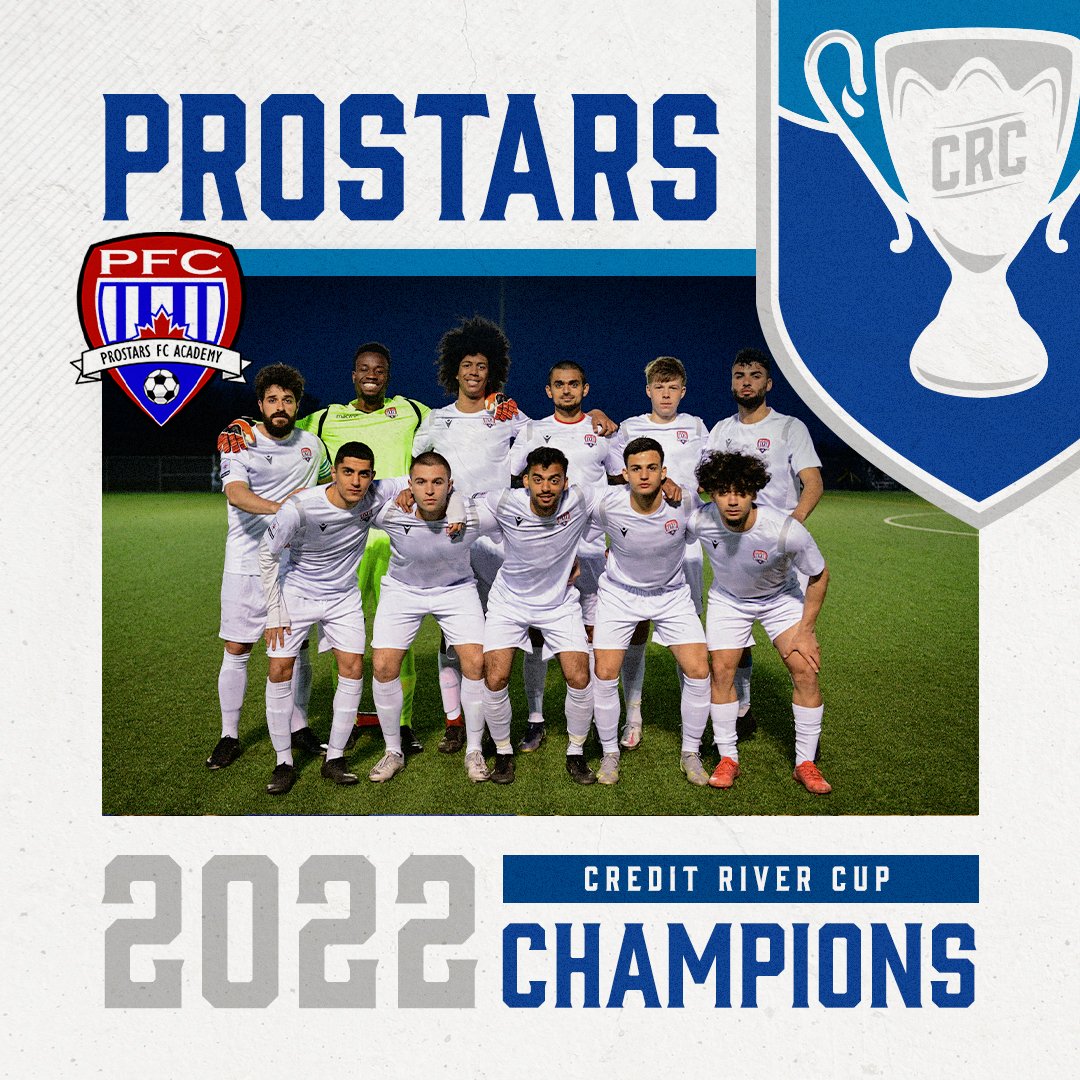 CreditRiverCup's tweet photo. ⭐️ ProStars Football Club ⭐️

🏆 Congratulations to @ProStarsFC, the 2022 Credit River Cup Champions!

The Stars rose to the top of the tournament table early on and never looked back.

#CreditRiverCup | #L1OMens | #Mississauga https://t.co/CcKGFagv2x