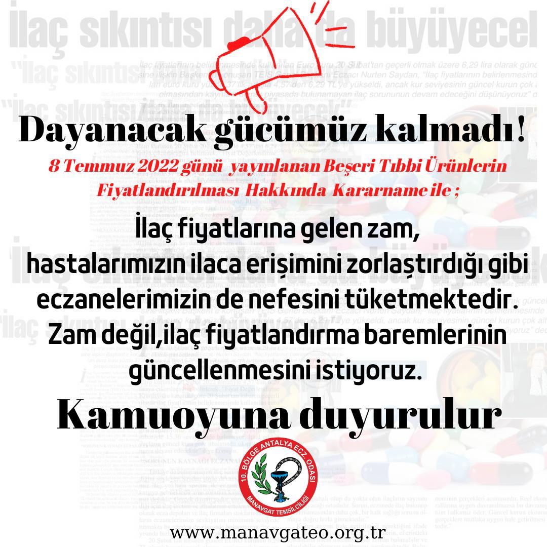 Dayanacak gücümüz kalmadı..#ilaç #ifk #eczacıodası