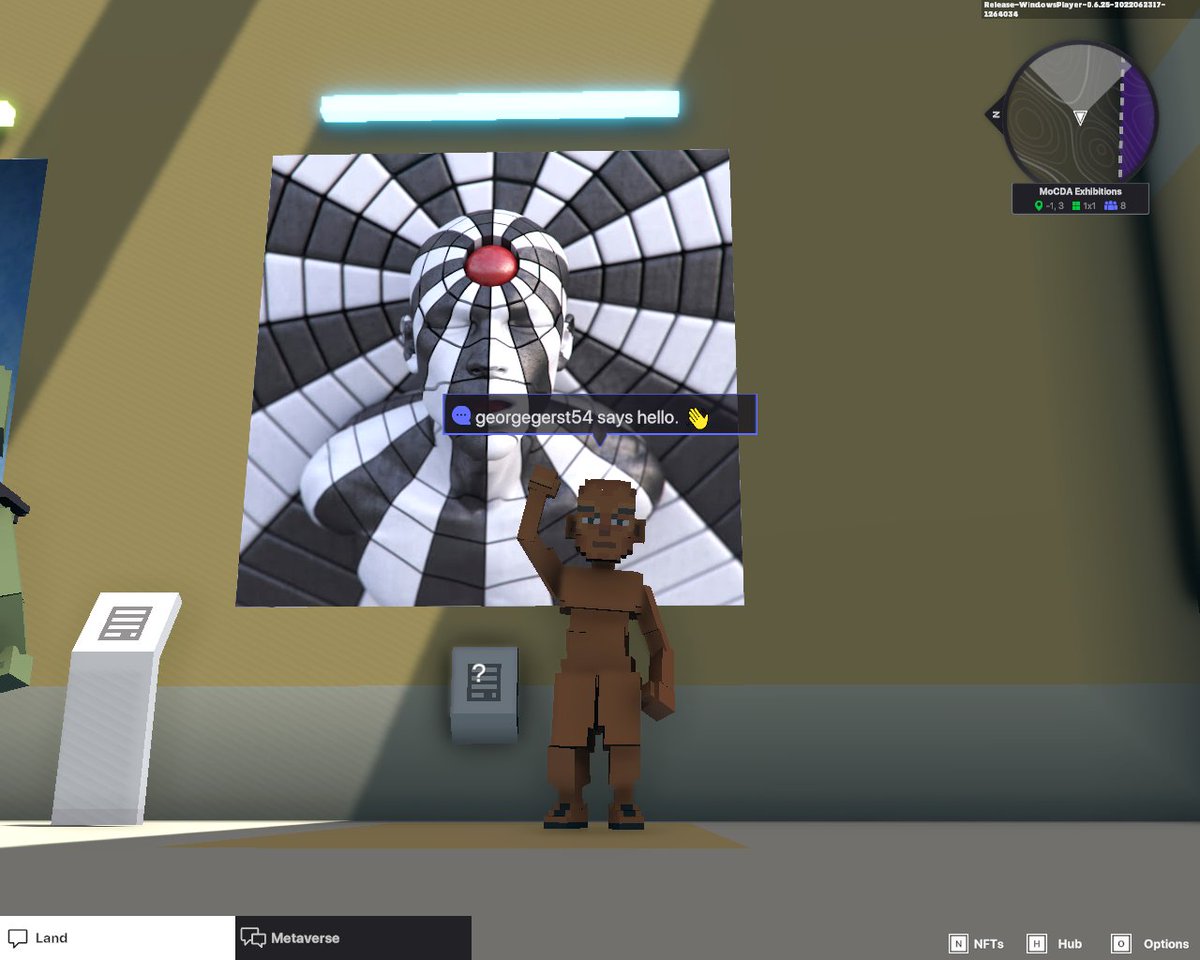 george_gerst's tweet photo. @TheSandboxGame @MOCDA_ I just participated in the #TheSandbox weekly contest for a chance to win 200 mSAND! Here is my favorite piece from the ‘Impossible Worlds’ exhibition, check out my screenshot below!
👇 https://t.co/0t1H9a3cpe