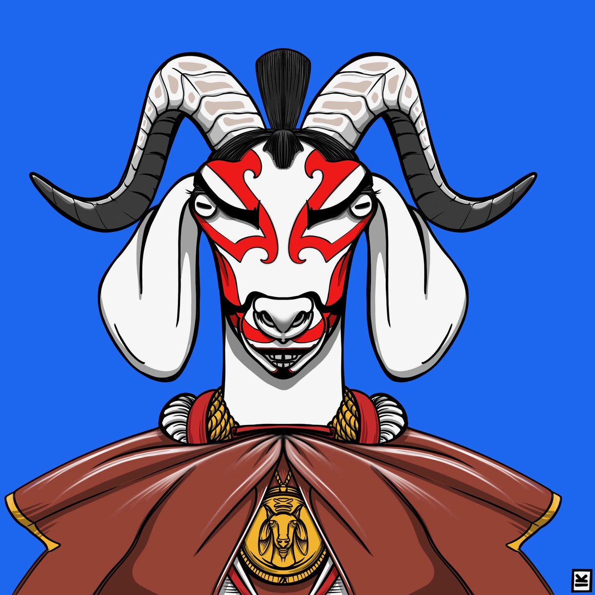 AlGoatsPFP's tweet photo. This weeks @AlgogemsNFT Sunday AlGoat 1:1 is here!
Meet “Kabuki”
Live an up for bidding at https://t.co/qJQIjku04y
Ends Sunday evening, don’t miss it!
#AlGoat #Algo #AlgoNFT https://t.co/9qnH6nNMN6