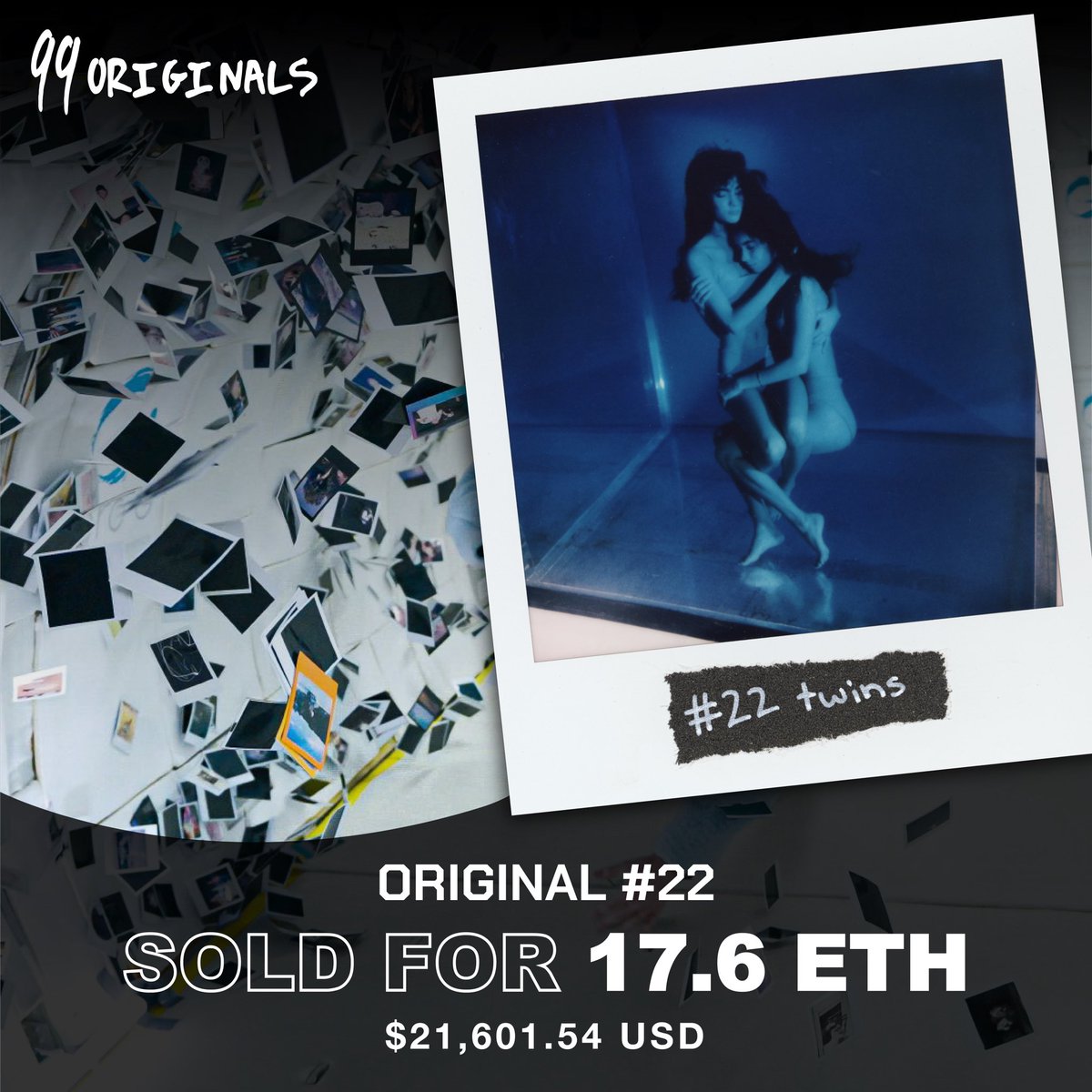 SOLD! Original #22 “twins” closes auction at 17.6 Eth ($21.6k USD)