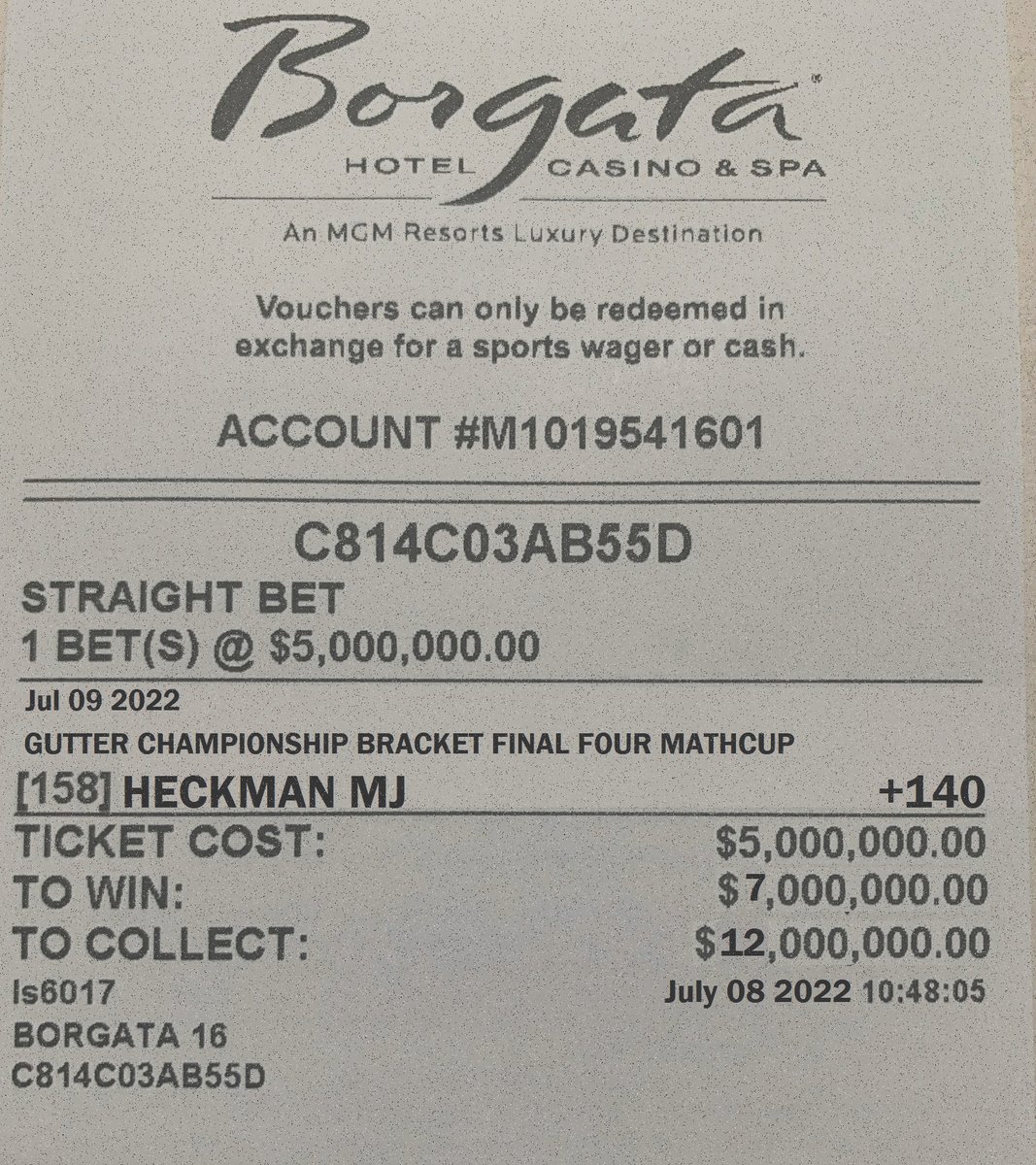 StreetbeastGG's tweet photo. Oh you thought we were trying to win this here tourney? 

Nah fam, our boy just took a dive. And y'alls action anchored the odds for our payday. Keep up. 🧠 https://t.co/3h4bs5nhzP
