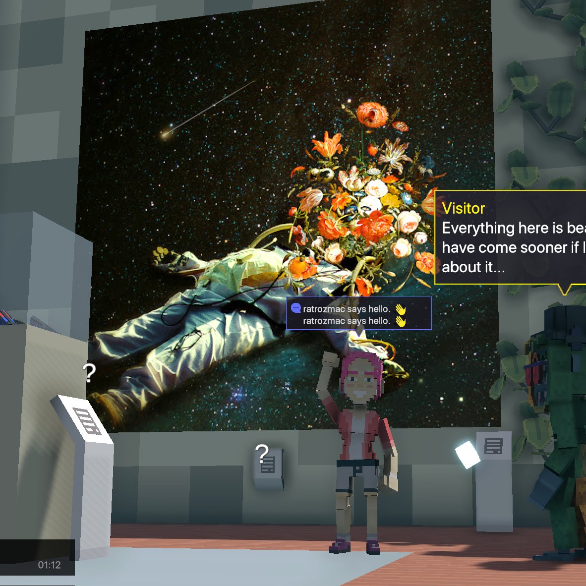 RatrozM's tweet photo. @TheSandboxGame @MOCDA_ I just participated in the #TheSandbox weekly contest for a chance to win 200 mSAND! Here is my favorite piece from the ‘Impossible Worlds’ exhibition, check out my screenshot below!
👇 https://t.co/8bhqSy5i0o