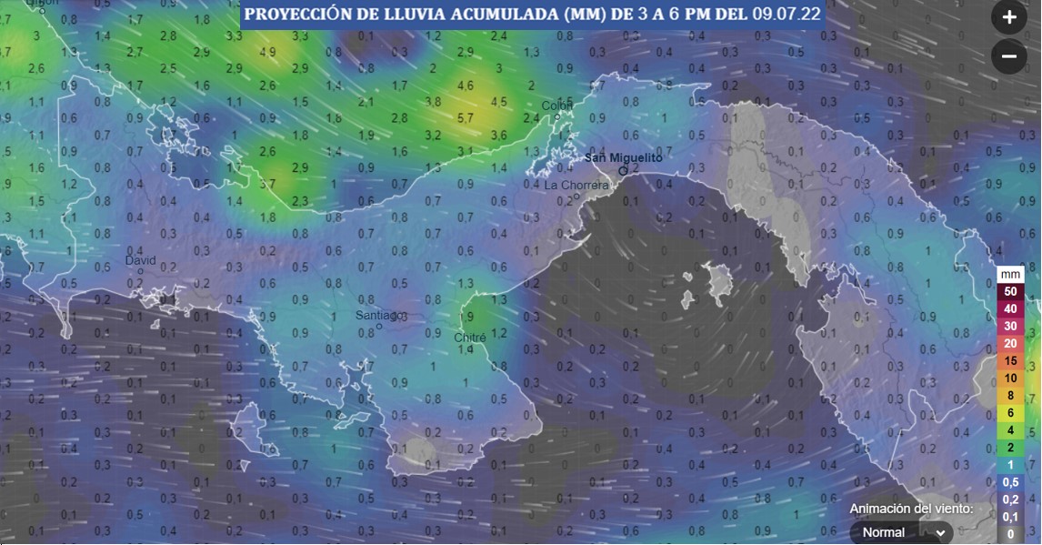 quinnannette's tweet image. Proyección de lluvia acumulada cada 3 horas (mm) 12 md a 3 pm, de 3 a 6 pm, de 6 a 9 pm del 09 de julio 2022. 
La escala de valores se observa a la derecha de la imagen. 
Modelo ECMWF.  (1 mm = 1 lt x m2)
-----
Fuente: Ventusky.com-09-07-2022
Vía #PIACT