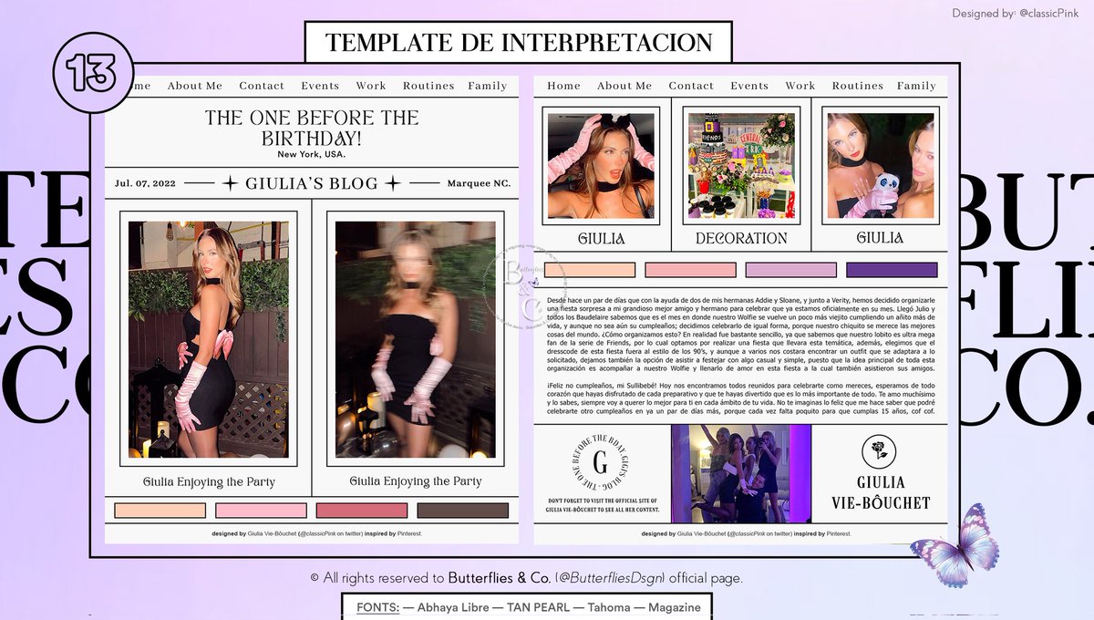 🦋 — TEMPLATE #13 𝓫𝔂: @cIassicPink

Template de 𝗶𝗻𝘁𝗲𝗿𝗽𝗿𝗲𝘁𝗮𝗰𝗶𝗼́𝗻. Pedimos por favor 𝗻𝗼 𝗯𝗼𝗿𝗿𝗮𝗿 la firma ni los créditos.
No olvides dejar tu 𝗠𝗚 si lo usas y quieres ver más contenido, nos ayudaría mucho un 𝗥𝗧.

𝗣𝗦𝗗 &amp; 𝗣𝗡𝗚: drive.google.com/drive/u/0/mobi…