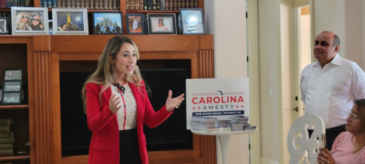 Joven venezolana aspira a convertirse en representante de Florida por el Distrito 45 <a href="/carolina_amesty/">Carolina Amesty</a>