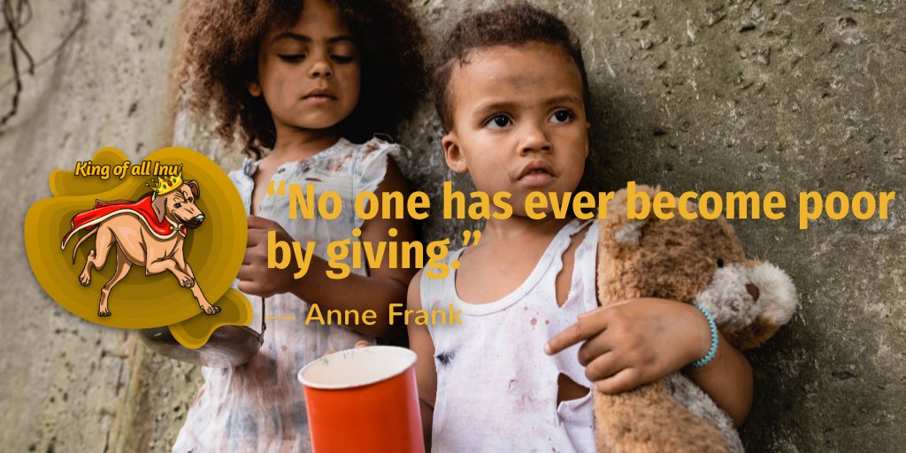 RidgebackInu's tweet photo. “No one has ever become poor by giving.”
― Anne Frank

$Ridge #RidgebackInu #Ridge4Charity #InuForce #SaninCares #ShibArmy $CPTINU $SANI $Shib https://t.co/RxOXUKlyC0