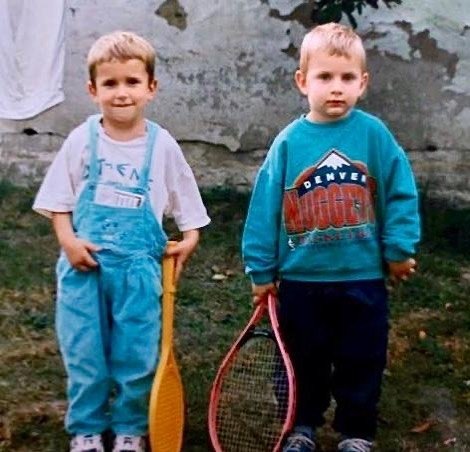NuggetsSerbia's tweet photo. Five year old Nikola Jokic rocking @nuggets sweatshirt. Unbelievable🔥 https://t.co/HqzEM24T4a
