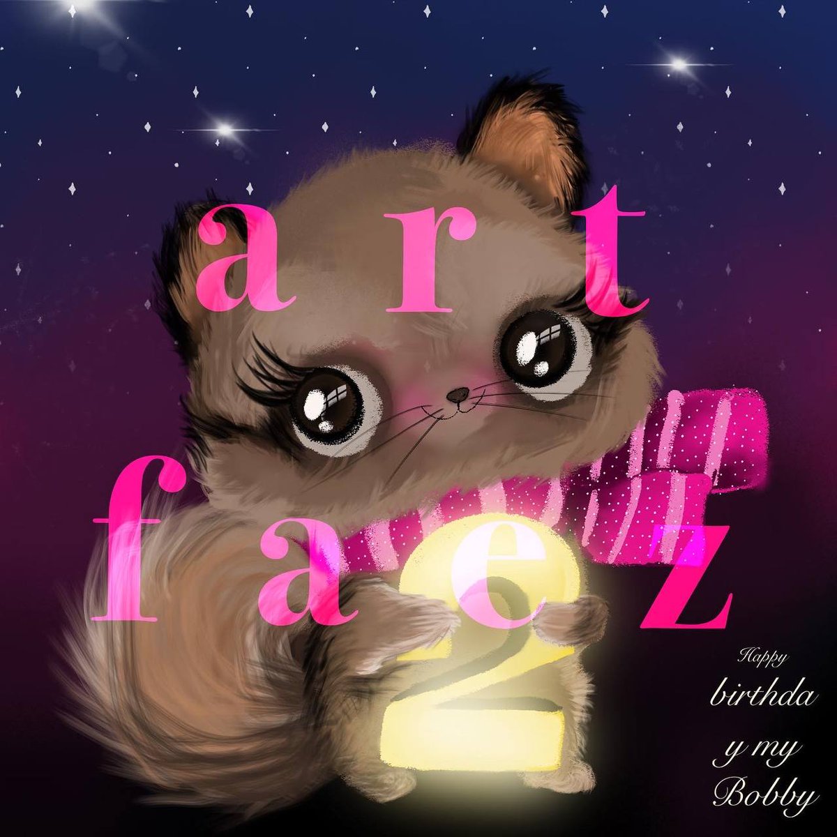 FaezeNasaj's tweet photo. happy birthday babi 
You can see all the works in opensae without logo
#paint #art #myart #nft #opensae #paintingdigital #digital #dog #birthday #2old https://t.co/Mecm6HVJ7r