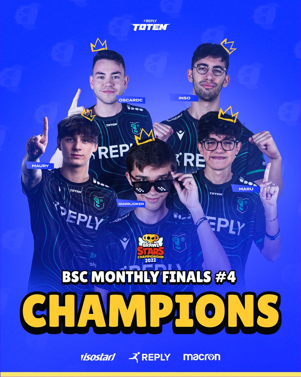 Here there are your #BSC Monthly Finals CHAMPIONS 🏆
The kings came to take what they deserve... and they're not finished.

#GoTotem