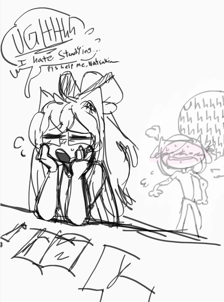 StrawberrySpuff's tweet photo. Headcanon, Monika wears contacts 24/7 and wears her glasses when she's chillin at home

(heres a teinspy comic of said scenario) 

#DDLC #DDLCfanart https://t.co/PmiL6fQF3Q
