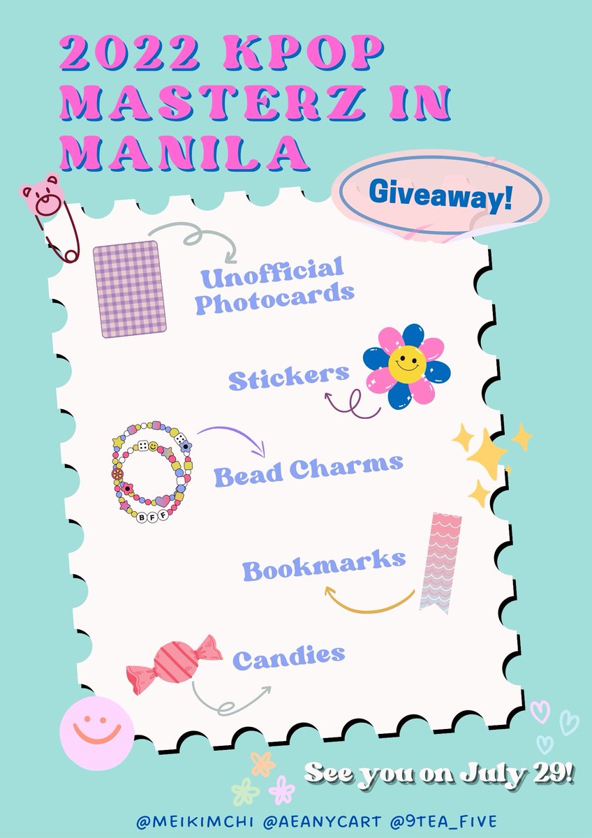 meikimchi's tweet photo. Annyeong teumes &amp; aghases ♥ ! We will be giving away some freebies on July 29 ♡!  Other details will be posted soon :)))

ღ @meikimchi @aeanycart  @9tea_five  

#KpopMasterzinManila2022 #KPopMasterzinManila #TREASURE #BAMBAM #JACKSON @treasuremembers  @JacksonWang852 @BamBam1A https://t.co/1LLtohzmrN