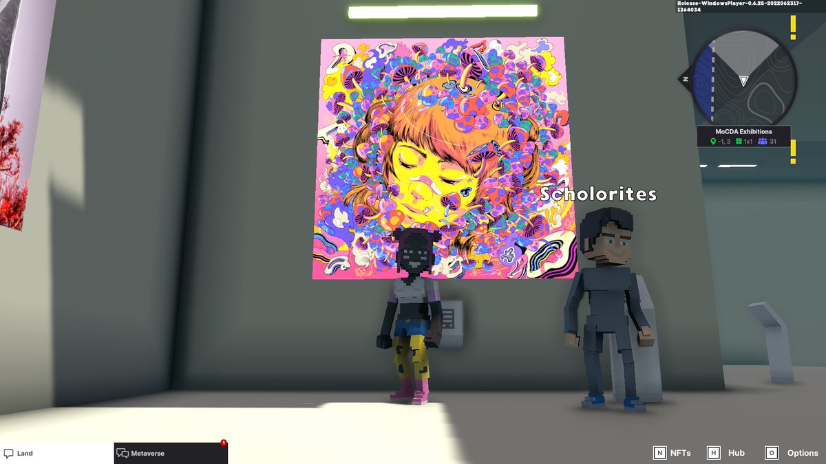 TonjaCats's tweet photo. @TheSandboxGame @MOCDA_ I just participated in the #TheSandbox weekly contest for a chance to win 200 mSAND! Here is my favorite piece from the ‘Impossible Worlds’ exhibition, check out my screenshot below!
👇 https://t.co/1clKYZ30uZ