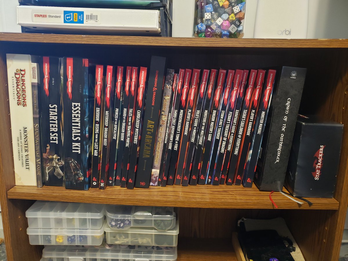 DnDGuy39's tweet photo. Here's my shelfie! https://t.co/HKlzYnF4tk