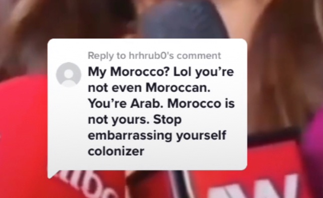 apparently i’m not moroccan anymore guys sorry guess i gotta book a flight out of here 💀