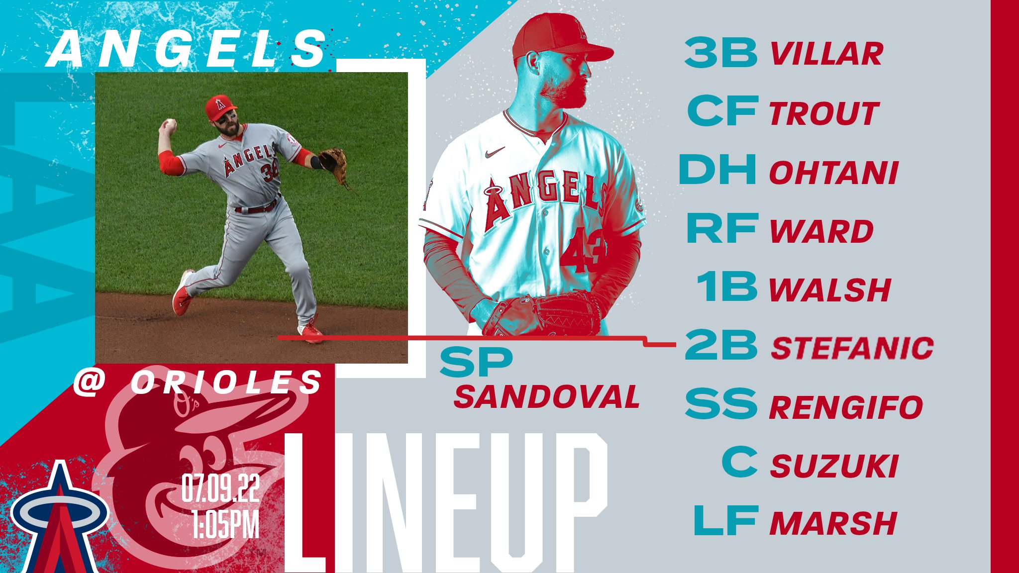 Los Angeles Angels on X Sandoval takes the bump in Baltimore