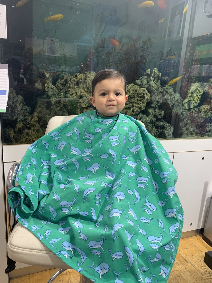 JournoJung's tweet photo. My little hero is growing up too fast. Thanks for creating another milestone @Trotters. #firsttrim #littlelad @ikz90 https://t.co/t0w8l3cG4d