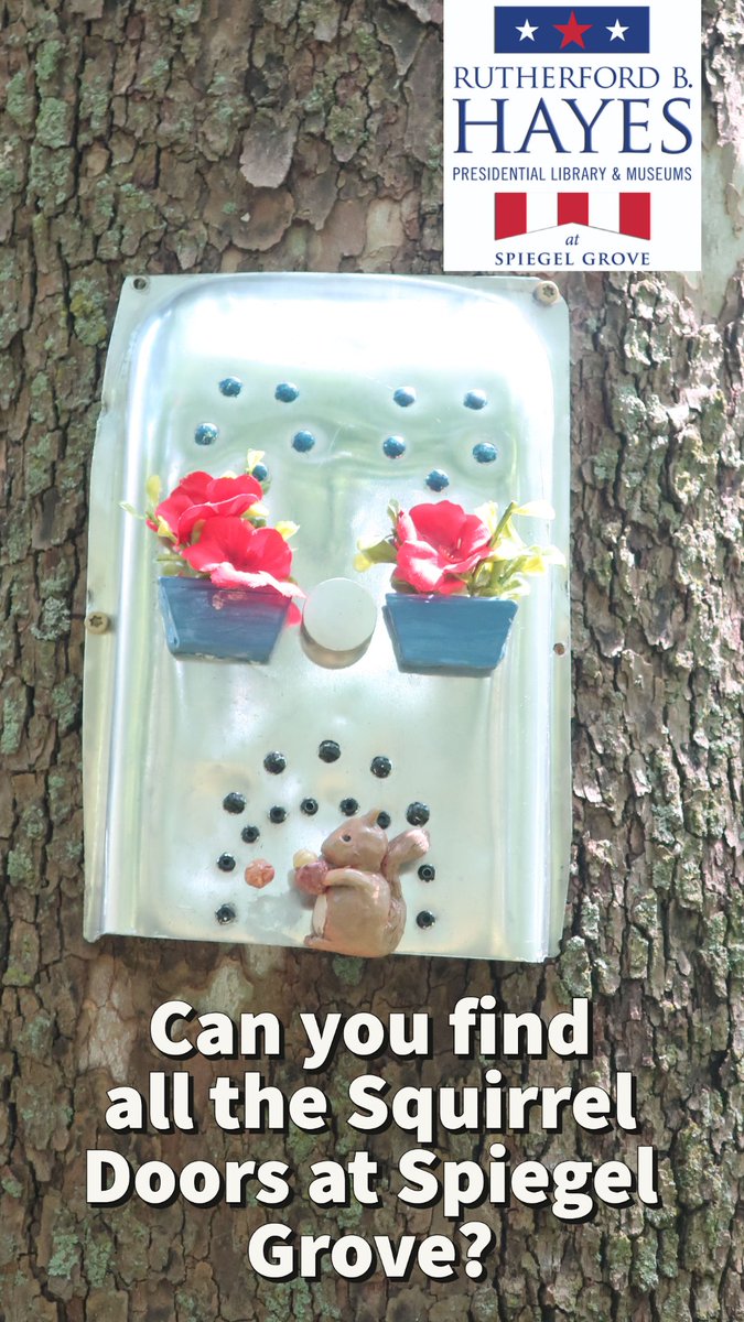 rbhayespres's tweet photo. Have you looked for our Squirrel Doors yet? They are scattered around Spiegel Grove! Learn more here: https://t.co/8OsILVNysl
#rbhayespres #squirreldoors #squirrels #OhioFindItHere #LakeErieLove #arboretum #Squirrelsofinstagram #squirrelsofig #squirrelsofinsta https://t.co/C7pJumoMRp