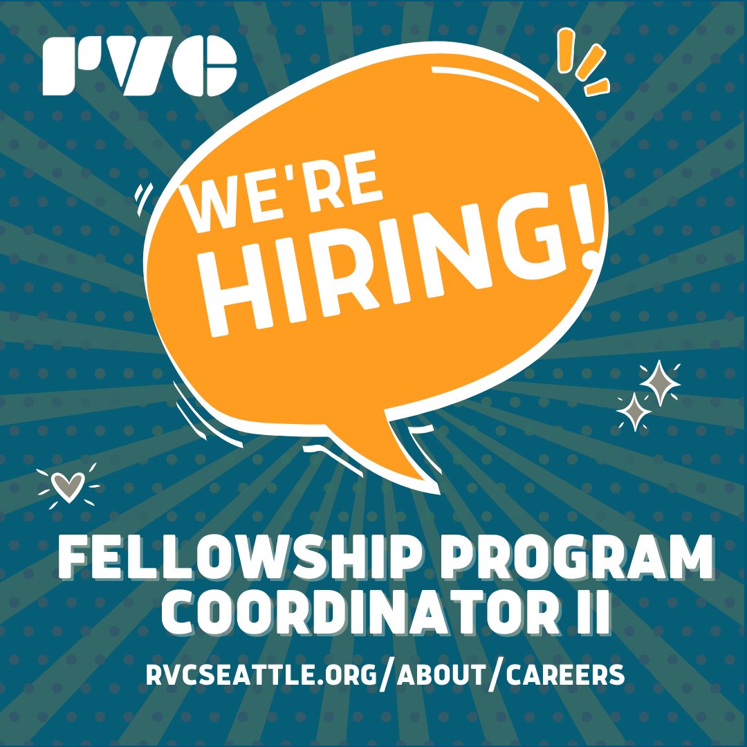 RVCorg's tweet photo. ✨ WE'RE HIRING! ✨ 

Do you enjoy event planning and working with a diverse group of people? You're in luck because RVC is seeking a Fellowship Program Coordinator II to join the team!

✅ Learn more &amp; apply today: https://t.co/ZlHfiduBws https://t.co/pTHAsVYqKk