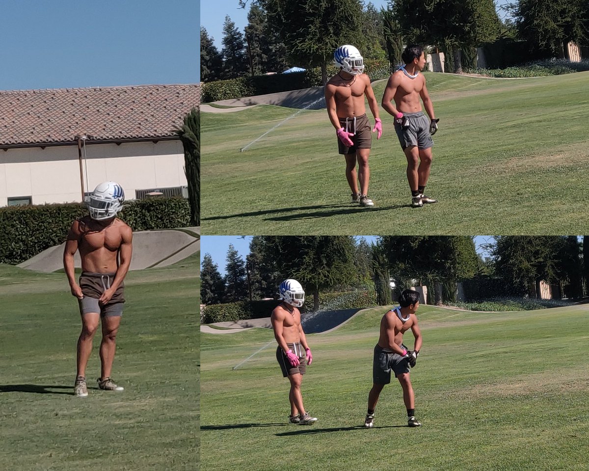 Nathan_Perez22's tweet photo. Helping my lil bro out, he needs to show everyone he can ball in real life too 💪🏈 #MarcofromHomeTeam #BCHSFootBall #family #JacobPerez https://t.co/dRlA4CjLRA