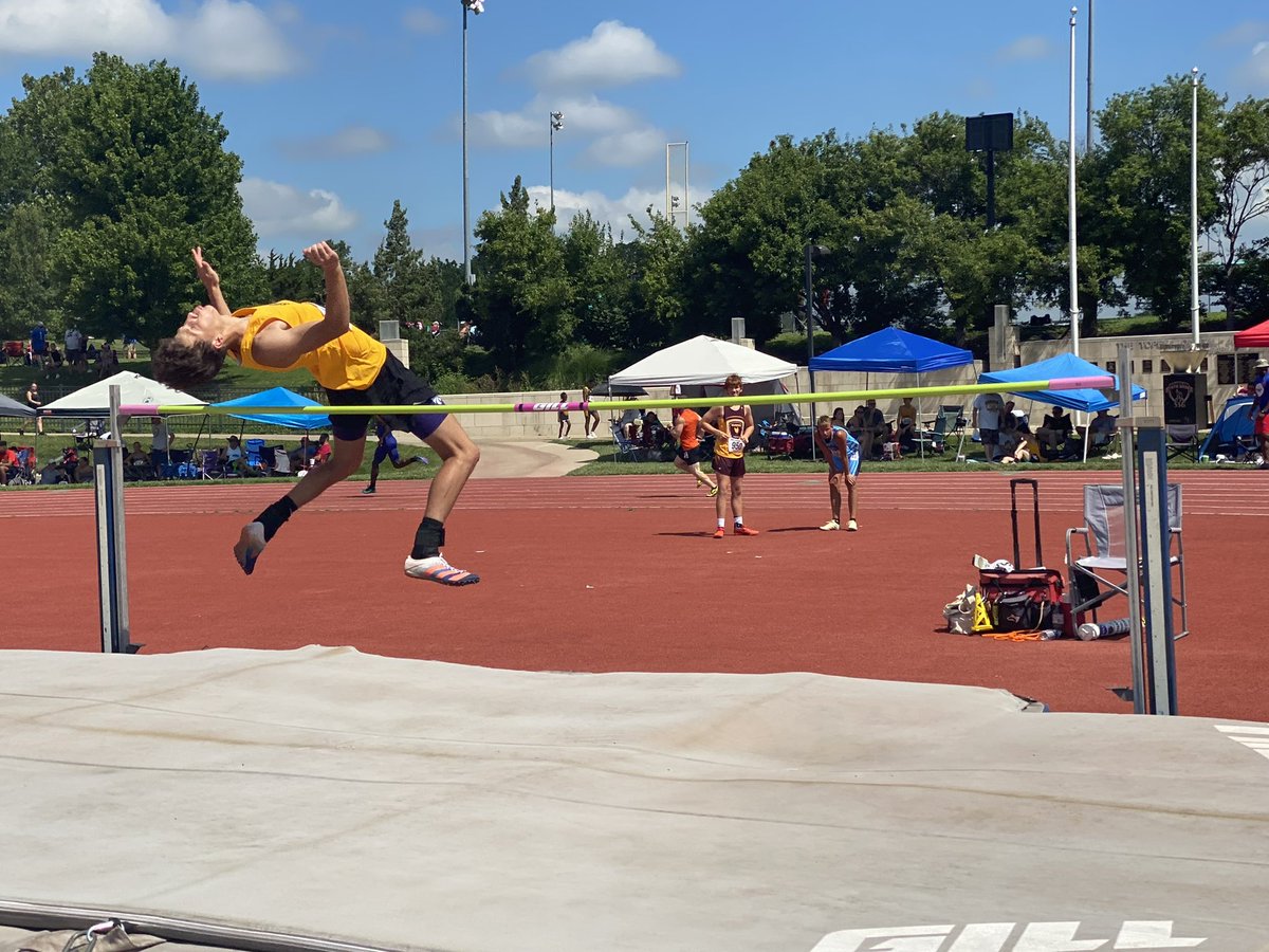 Very happy to have placed 2nd for highjump in the annual <a href="/SunflowerGames/">SunflowerStateGames</a> while representing <a href="/STCYouthTeam/">Shocker Track Club Youth Team</a>.