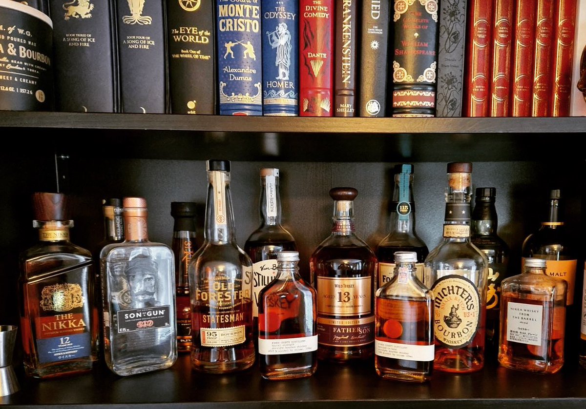 BourbonGents's tweet photo. Time for a drink and a read. Which ones have you drank and read before #bourbon #whiskey #whisky #nikka #sonofagun #oldforester #stillhouse #kingscounty #wildturkey #michters #bourbongents https://t.co/aUJ1tL7pGF