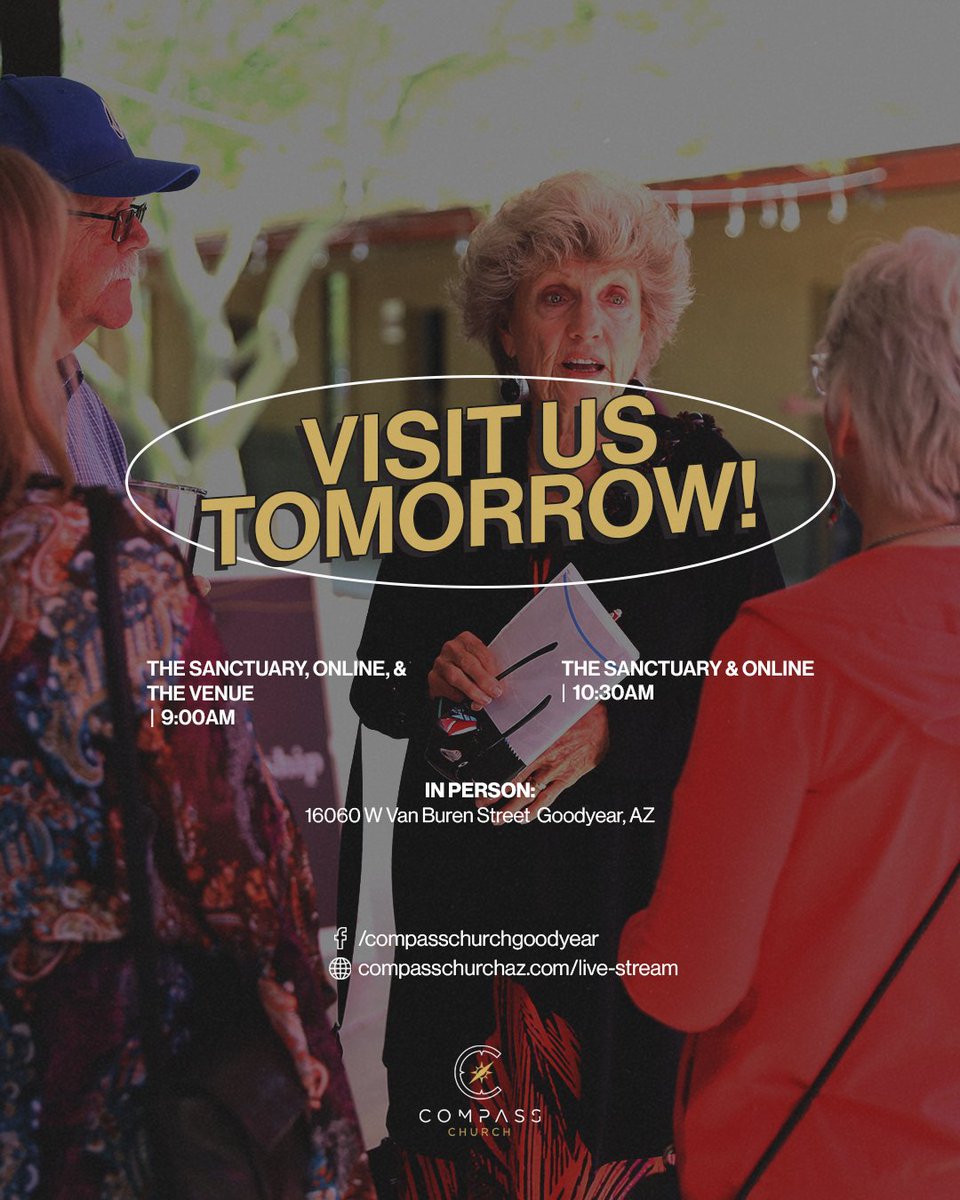 ChurchCompassAZ's tweet image. Hey, Compass! Have you already planned your schedule for tomorrow? Don't forget to join us for our worship services! God bless you!👊

#CompassChurchAZ #SundayService #ServiceInvite #JoinUs #InPerson #Online