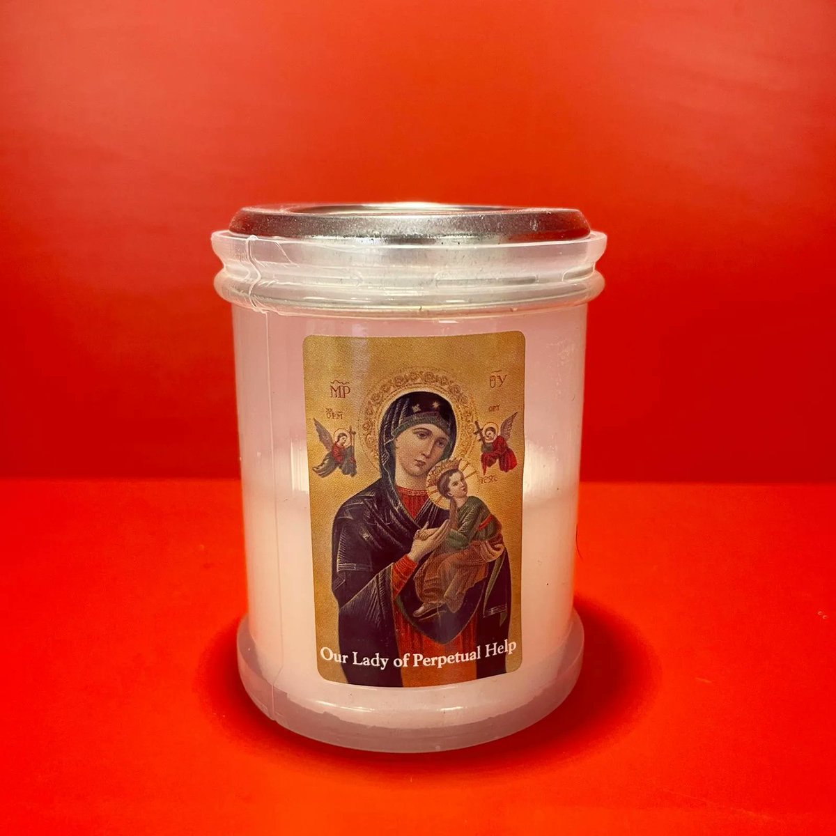 lustbrighton's tweet photo. Our Lady of Perpetual Help Candle £3.95⠀
Our Lady of Perpetual Help Candle using world famous religious images from The Bonella &amp; Cromo art libraries in Milan, Italy.⠀

#candle https://t.co/kjb9pwtmC7
