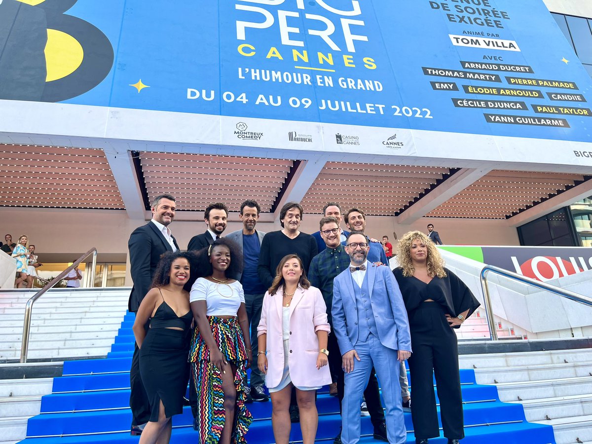 Cannes_France's tweet photo. @CannesPalais @BigPerf @tomvillaoff @MontreuxComedy @villecannes @kmartinlaprade Pierre Palmade, Arnaud Ducret, Tom Villa, Élodie Arnould, Paul Taylor, Emy… présents à #Cannes pour le gala de clôture du Festival #BIGPERF ✨  #CotedAzurFrance https://t.co/My3nJJpMK5