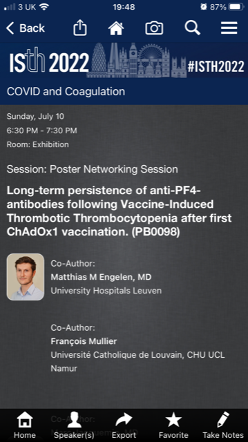 Center for Molecular and Vascular Biology (@cmvb_kuleuven) on Twitter photo CMVB tomorrow at #ISTH2022 meeting !! Presentations from <a href="/MatthiasEngelen/">Matthias M Engelen</a> on COVID and the DAWn_Antico study & <a href="/kmartinod/">Kim Martinod</a> on recommendations for NETs measurements in SSC session. Also posters from <a href="/ValerieSpalart/">Valérie Spalart</a> and again <a href="/MatthiasEngelen/">Matthias M Engelen</a> CMVB tomorrow at #ISTH2022 meeting !! Presentations from <a href="/MatthiasEngelen/">Matthias M Engelen</a> on COVID and the DAWn_Antico study & <a href="/kmartinod/">Kim Martinod</a> on recommendations for NETs measurements in SSC session. Also posters from <a href="/ValerieSpalart/">Valérie Spalart</a> and again <a href="/MatthiasEngelen/">Matthias M Engelen</a>
