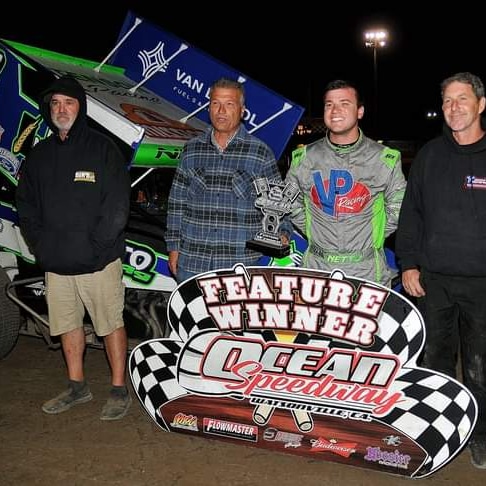 AcrossTheGroove's tweet photo. An entertaining #OceanSprints feature event went to @DJ_Netto88 at @Ocean_Speedway on Friday night! #GoldenSateGang #ValleyDogs https://t.co/mIu6Q4PACi