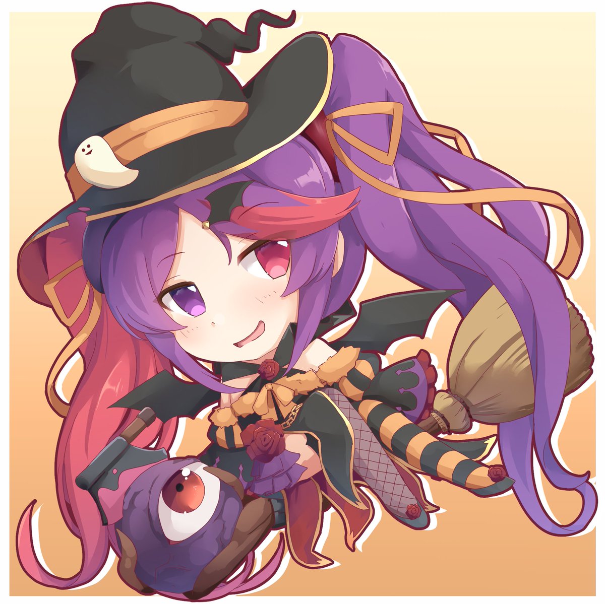 ミサキアクキー用の絵③
ハロウィンミサキですね。。
#プリコネR 