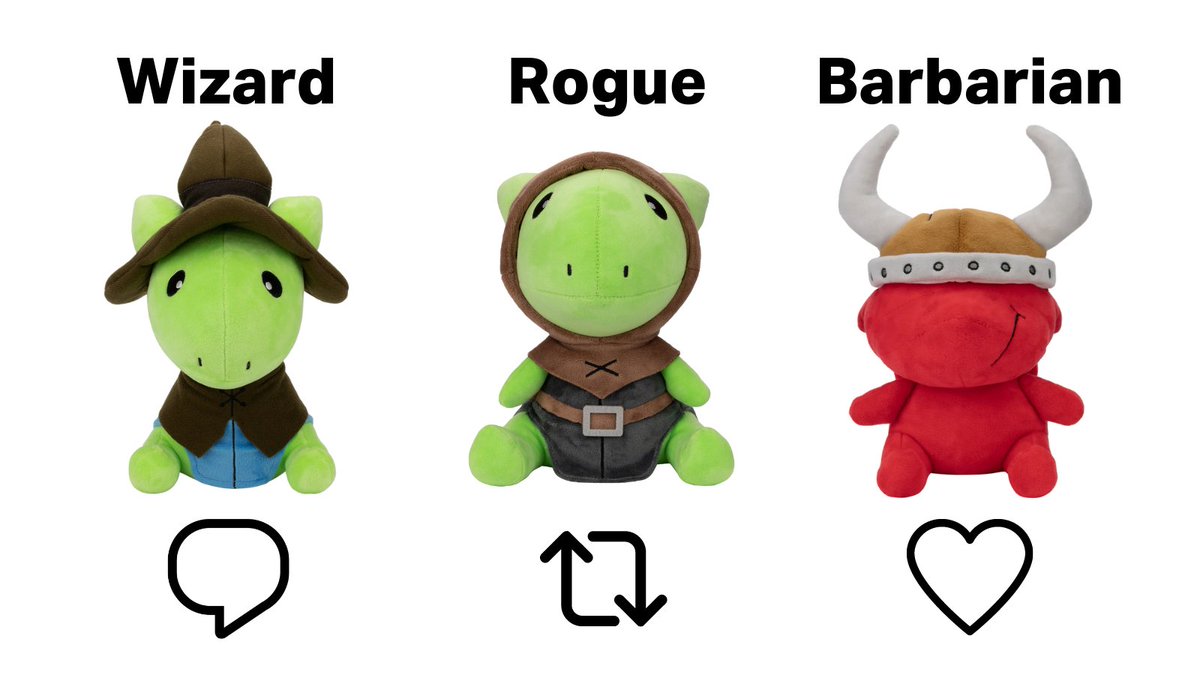 Makeship's tweet image. which class are you playing?