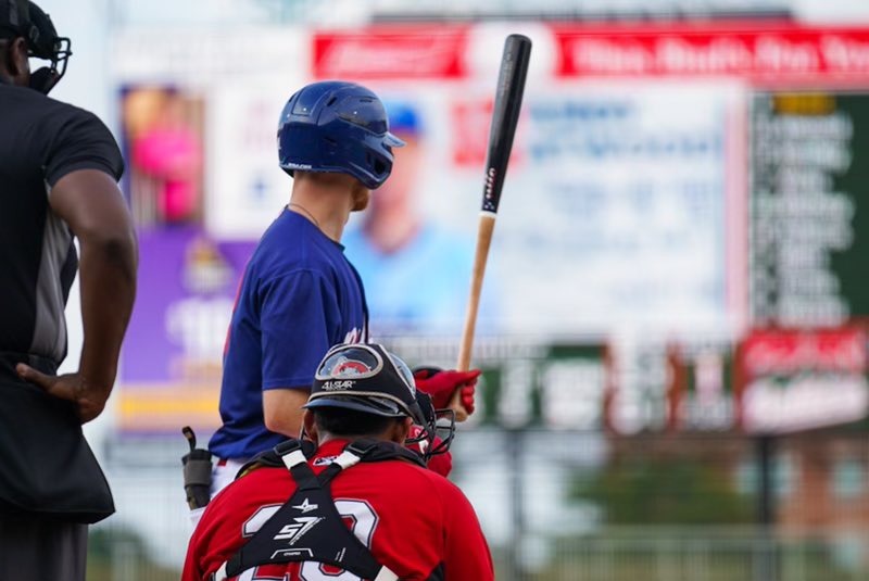 Kcannonballers's tweet photo. First home run as a Baller for Andy Atwood! 

Ballers 1 | Mudcats 1 https://t.co/3gShJaacEK