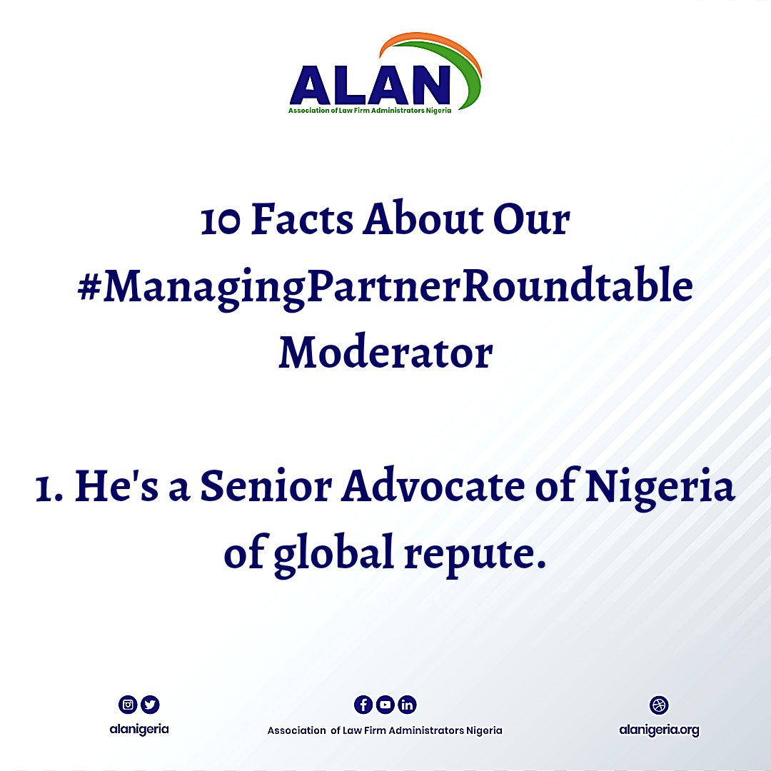 ALANigeria's tweet photo. #10FactsAboutOurModerator
#ManagingPartnerRoundtable
#1 https://t.co/4RIr7qHdtG