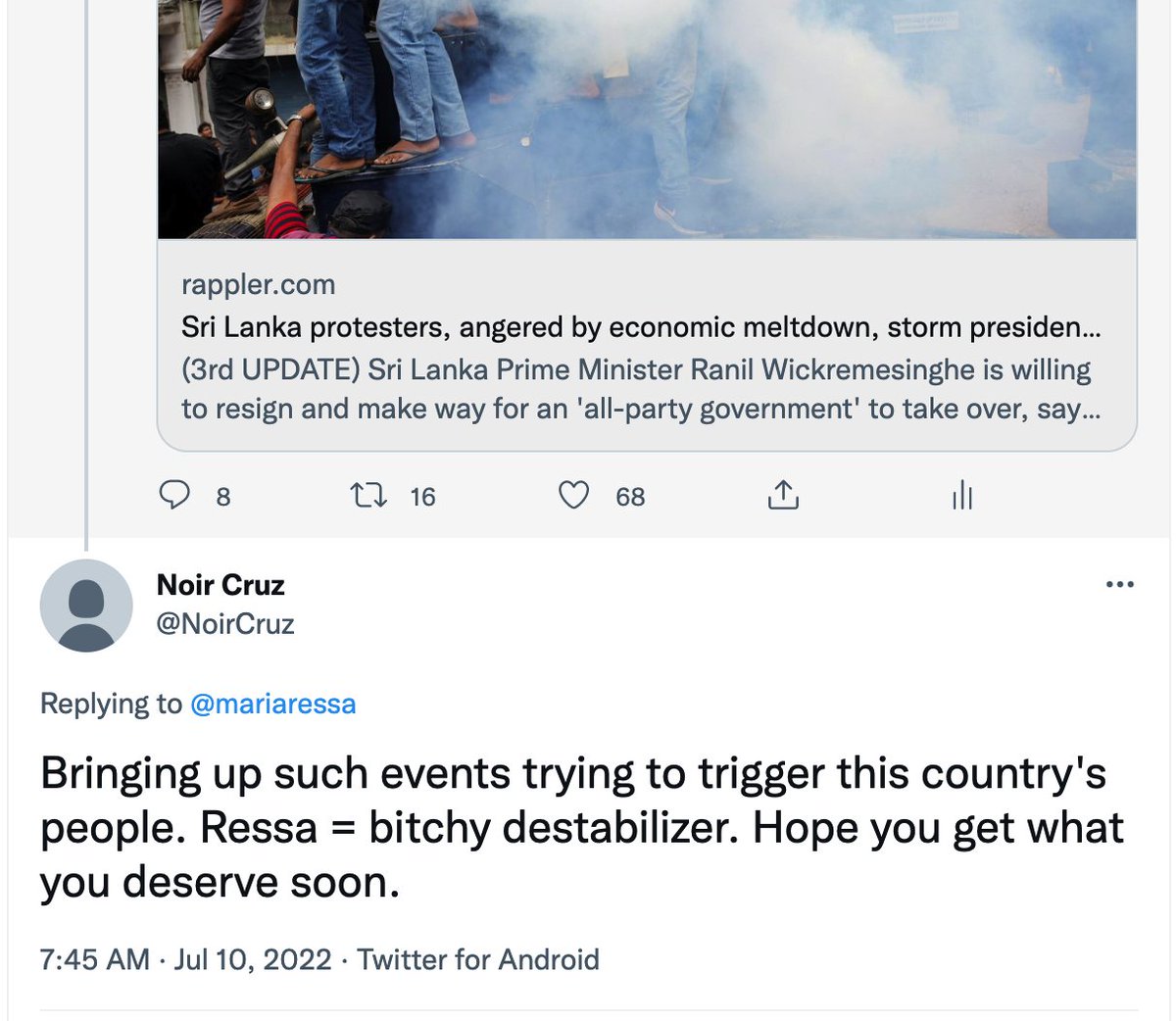 mariaressa's tweet photo. The meta-narratives of a tactic: 1. Use older, dormant accounts; 2. Seed doubt, distrust; 3. Defend Marcos; 4. Attack, attack, attack. Followed the normal attack dog accounts yesterday. These grabs are nice ones. The worst, uncivilized msgs hoping @Twitter will take down. https://t.co/N2jlIl45mx