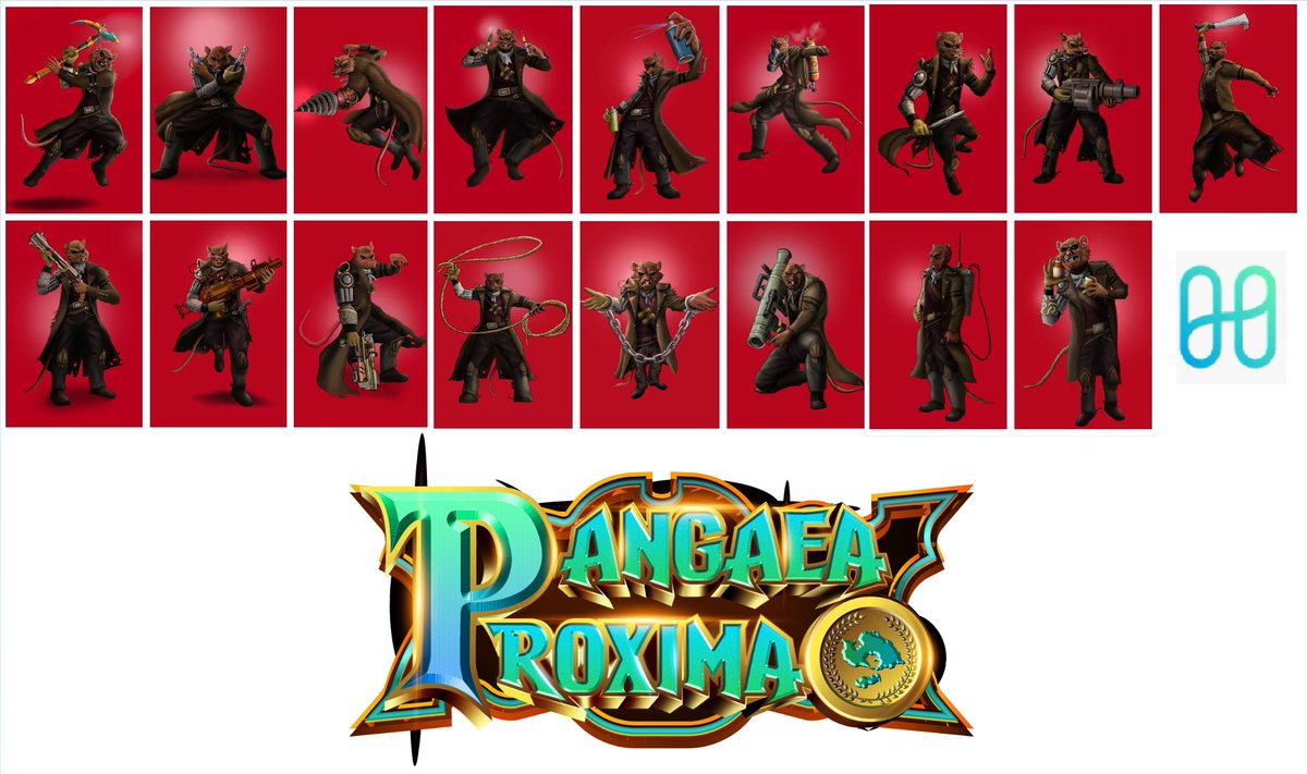 We're not done there! Check out the #Rodents from our upcoming NFT Peace and conflict Blockchain Game #PangaeaProxima!

We hope you can come and enjoy !!

#HarmonyONE 
<a href="/harmonyprotocol/">Harmony 💙</a>