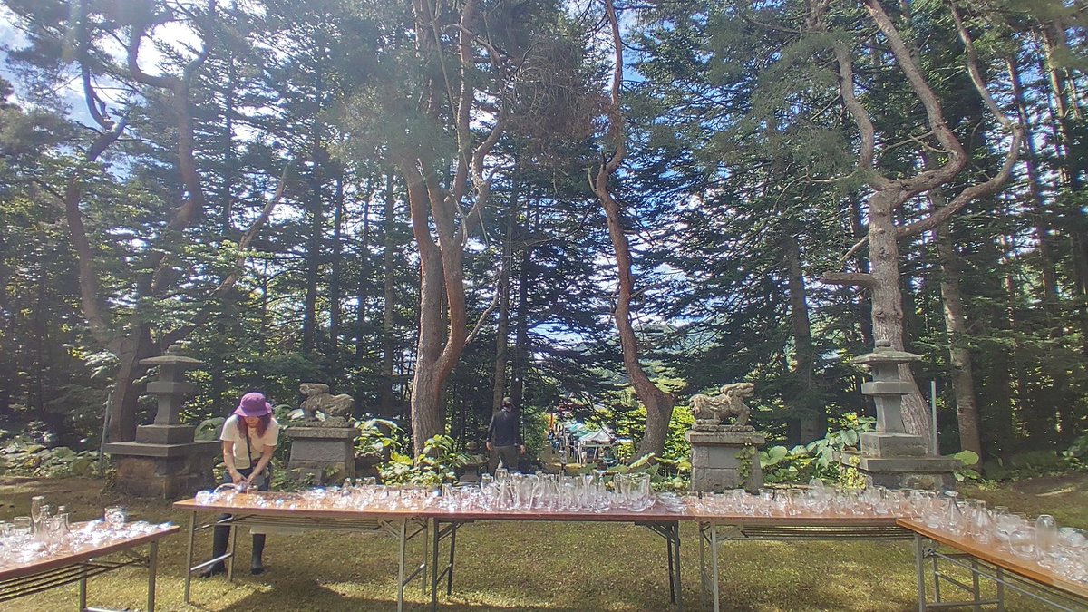 toyako_ch's tweet photo. glaFES準備中！
晴れてきた☀月浦のお野菜もありますよ🥒
#洞爺湖 #glaFES #暑くなりそう https://t.co/PkVYKUC0gd