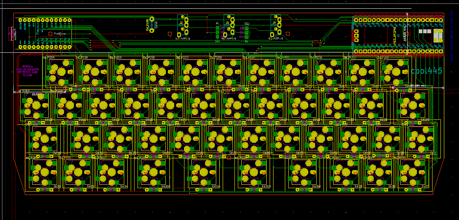0002ozlet's tweet photo. 本業が一息ついたので、#自作キーボード の趣味を進めました。他にもファームウェア作っていないのもあるので、本当はそちらを優先すべきなのでしょうが、趣味なので、楽しいことから優先します。とりあえず、基板のみ発注です。動作確認できたら、アクリルサンドイッチマウントのケースも発注です。 https://t.co/TCU3gzVC0B