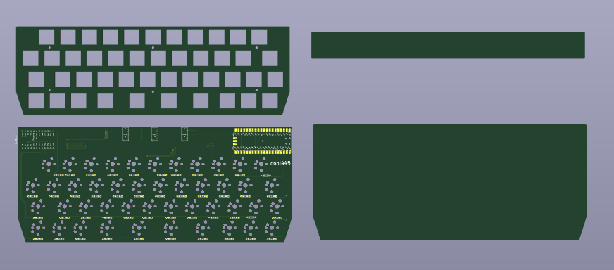 0002ozlet's tweet photo. 本業が一息ついたので、#自作キーボード の趣味を進めました。他にもファームウェア作っていないのもあるので、本当はそちらを優先すべきなのでしょうが、趣味なので、楽しいことから優先します。とりあえず、基板のみ発注です。動作確認できたら、アクリルサンドイッチマウントのケースも発注です。 https://t.co/TCU3gzVC0B
