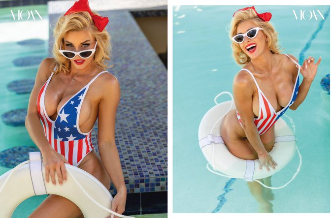 American Woman 🇺🇸 Don&rsquo;t miss my full feature and story for the July issue!  Read the story: https://t<a href="/tag/supermodel"class="tags"><span>#supermodel</span></a><a href="/tag/hustlebootytemptats"class="tags"><span>#hustlebootytemptats</span></a>