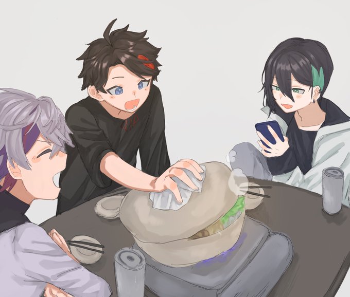 #さ絵ぐさ #灰画 #絵スコートこの時期に鍋なの笑う 