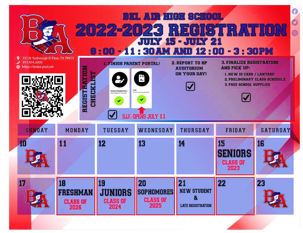 🚨 Attention Highlanders 🚨 The 2022-2023 school year is approaching and we are excited! Please make sure to prepare by attending registration & following the schedule accordingly. We can’t wait to see you! ❤️💙 #BigRedPride