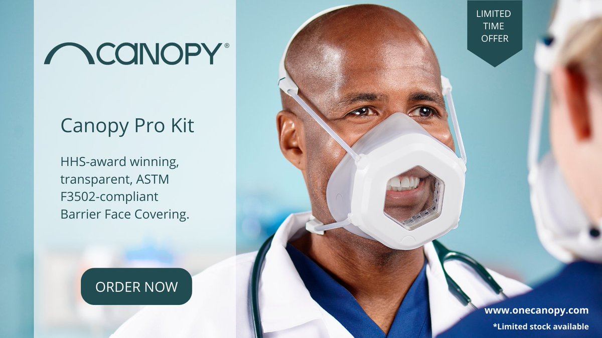 Canopy Pro Kit is back in stock, and for a limited time, available for $150 to help protect the world's well-being. Link in bio.
#Masks #PPE #Respirator #FaceCovering